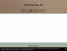 Tablet Screenshot of hotelmontoc.com